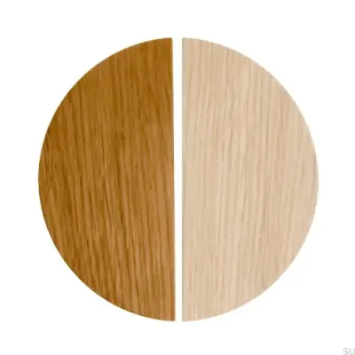 Poignée de meuble Basic Semicirculaire 43 Bois Chêne - Incolore Semi-mat