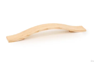 Poignée de meuble allongée Calin 160 Bois Non Verni