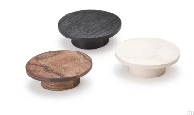 Bouton de meuble Echo Bois Blanc