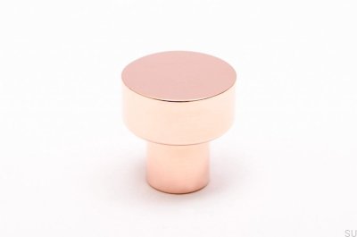 Bouton de meuble Dot 18 Cuivre Poli Non Peint