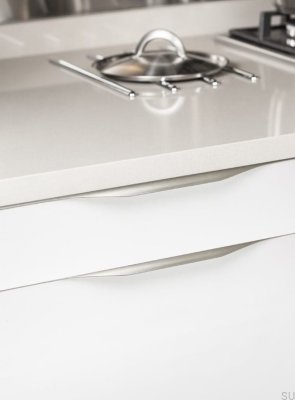 Poignée de meuble Edge Forma 0251 697 Aluminium Argent Brossé