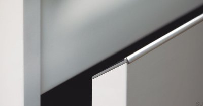 Poignée de meuble Steep 3000 Aluminium Silver Brushed edge