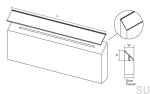 03803000L24--Uchwyt-meblowy-krawędziowy-Steep-3000-Aluminiowy-Srebrny-Szczotkowany-Viefe-Skandynawskie-Uchwyty-rysunek-techniczny