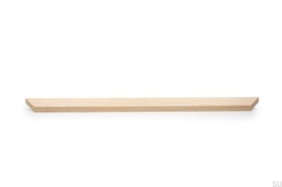 Poignée de meuble longitudinale en bois de frêne Barcco 480