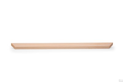 Poignée de meuble allongée Barcco 480 en bois de hêtre non verni