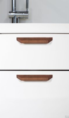 Poignée de meuble allongée Barcco 320 Bois Noyer