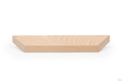 Poignée de meuble allongée Barcco 160 en bois de hêtre non verni
