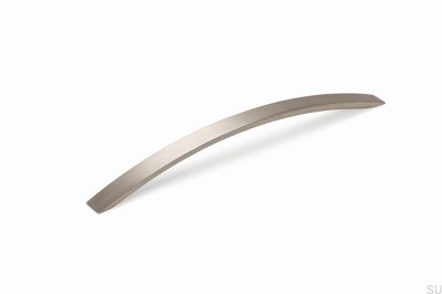 Poignée de meuble allongée en aluminium brossé Arko 256