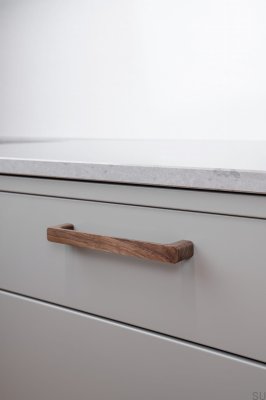Poignée de meuble allongée Sans 160 Bois Noyer