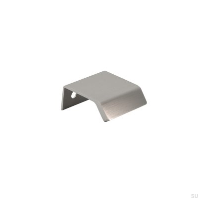 Poignée de meuble Side 40 Aluminium Silver Brushed edge