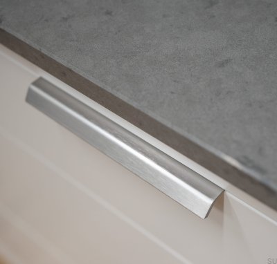 Poignée de meuble Side 160 Aluminium Silver Bord Brossé