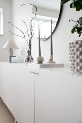 Bouton de meuble Sture 18 en acier inoxydable brossé