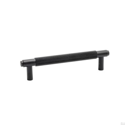 Poignée de meuble allongée Riff 128 Aluminium Noir Mat