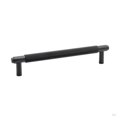 Poignée de meuble allongée Riff 160 Aluminium Noir Mat