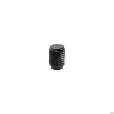Bouton de meuble Riff Aluminium Noir Mat