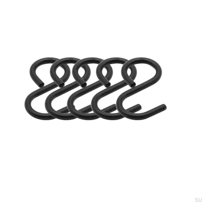Crochets pour un cintre de cuisine Aveny Laiton Noir