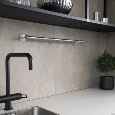 Aveny 640 étagère de cuisine en acier inoxydable brossé