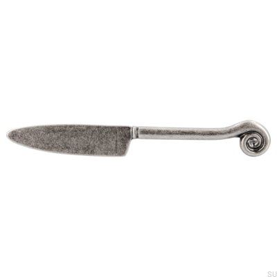 Manche de meuble allongé 1053 96 Couteau Argent Antique