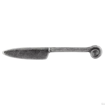 Manche de meuble allongé 1053 64 Couteau Argent Antique