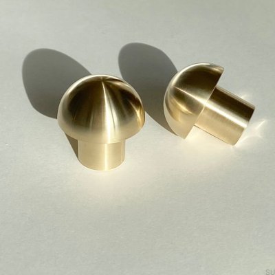 Bouton de meuble en laiton brossé Marbelo 03