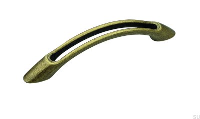 Poignée de meuble allongée 1026 96 Antique Gold