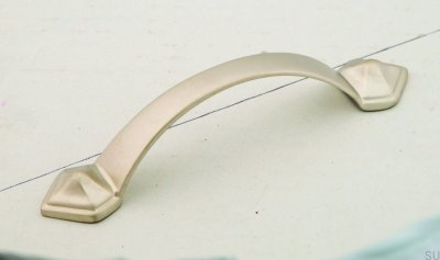 Poignée de meuble allongée 1323 96 Nickel mat