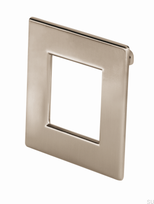 Poignée de meuble carrée 2057 Nickel Brossé