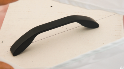 Poignée de meuble allongée 2266 Metal Black Matt