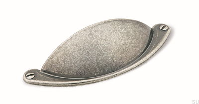 Poignée de meuble coquillage 1761 64 argent antique