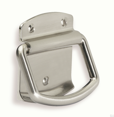 Poignée de meuble allongée 1816 32 Nickel brossé