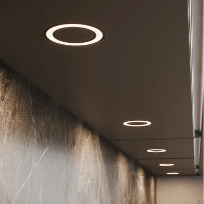 Spot LED avec couvercle Holl D-M Noir Mat