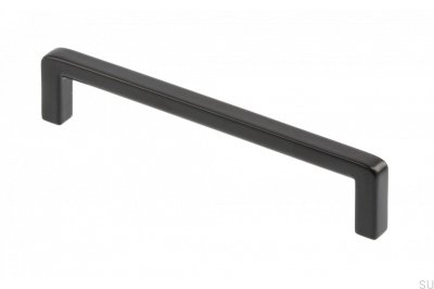 Poignée de meuble allongée Bagio 128 Métal Noir Mat