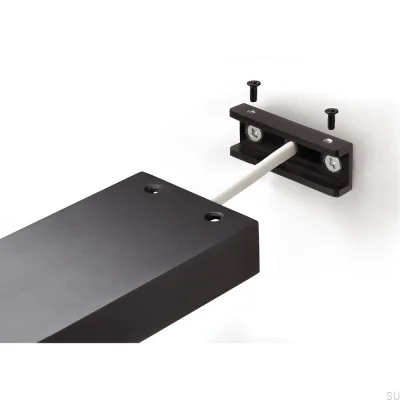 Lampe de salle de bain au-dessus du miroir Applique LED Lady 700 mm Noir