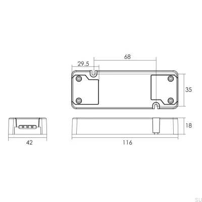 Pilote LED Push-dim/Dali C5AD