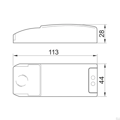 Driver Triac Dim avec câblage 500mA/18W