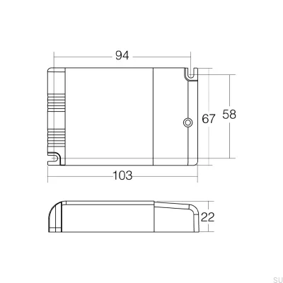 Contrôleur Drikon avec gradateur tactile 500mA/22W
