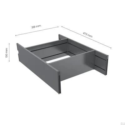 Insert de tiroir Flex 500 (473 mm) Gris foncé