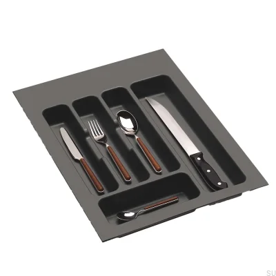 Rangement pour tiroir à couverts Classic 400 mm Gris foncé