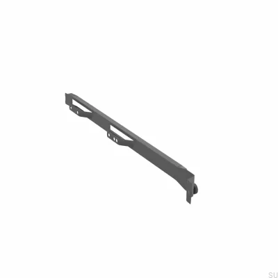 Glissière de meuble à billes 500/16 Droite 224/256 mm Gris foncé