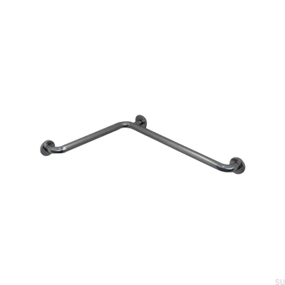 Barre de douche horizontale angulaire en acier