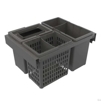 Système de poubelle Trend Highside 600 Eco gris foncé