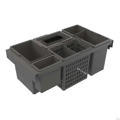 Système de poubelle Trend Highside 800 Eco gris foncé