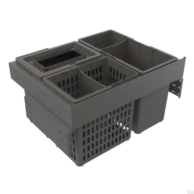 Système de poubelle Select Side 600 Eco Gris foncé