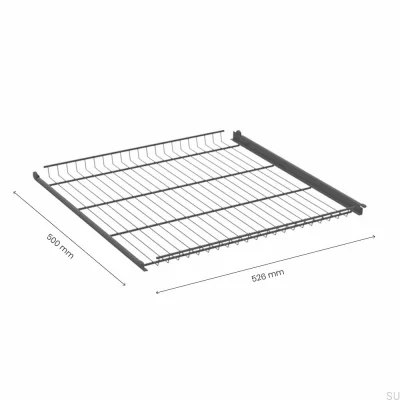 Grille fil 600 mm Gris foncé