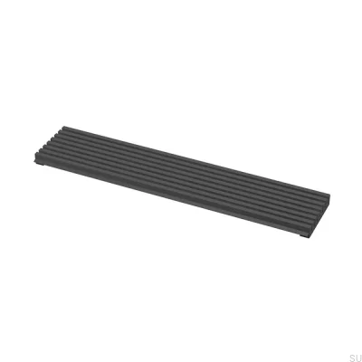 Grille d'aération 598x125 Noir Mat