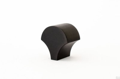 Bouton de meuble Feather 28 Aluminium Noir