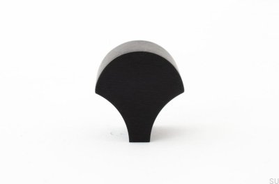 Bouton de meuble Feather 28 Aluminium Noir