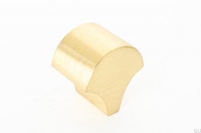 Bouton de meuble Plume 28 Laiton Brossé Non Peint