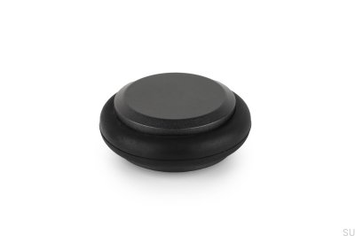 Arrêt de porte de sol bas 48 aluminium gris