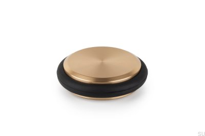 Butée De Porte De Plancher De Pied Bas 68 Aluminium Or Brossé Cava
